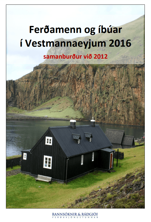 Ferðamenn og íbúar í Vestmannaeyjum 2016