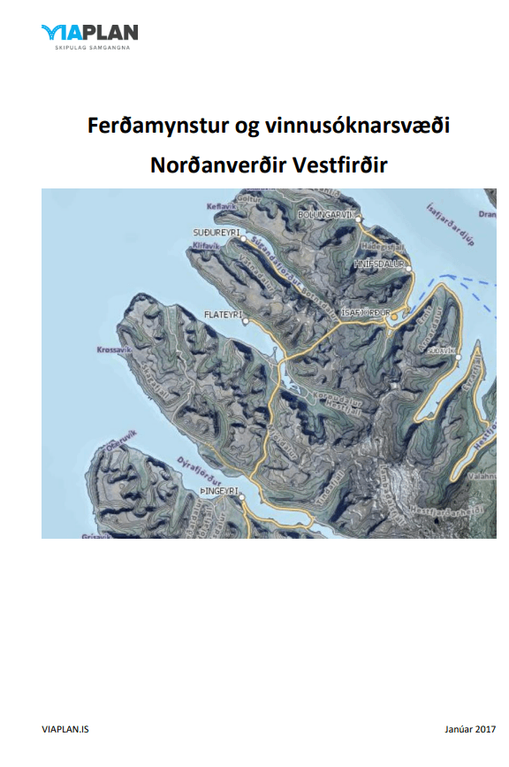 Ferðamynstur og vinnusóknarsvæði - Norðanverðir Vestfirðir