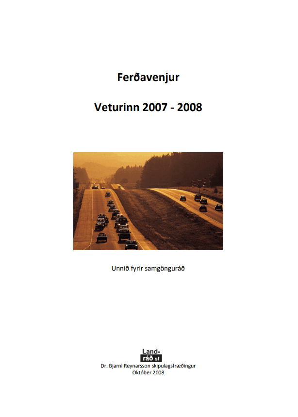 Ferðavenjur Íslendinga, vetur 2007-2008