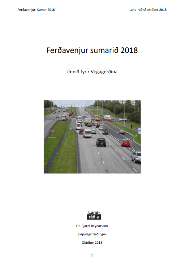 Ferðavenjur sumarið 2018