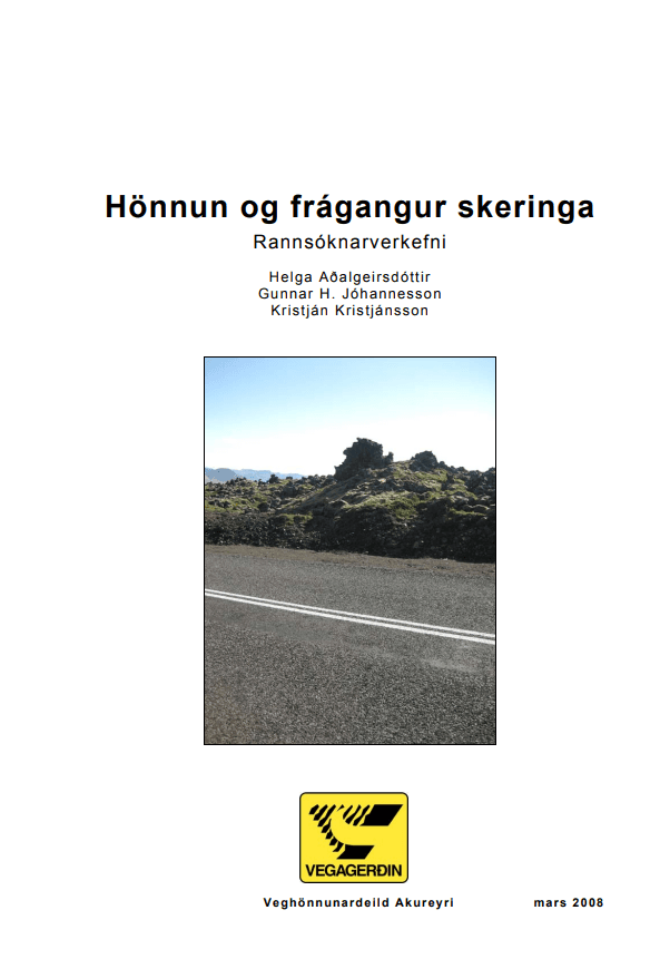 Frágangur og hönnun skeringa