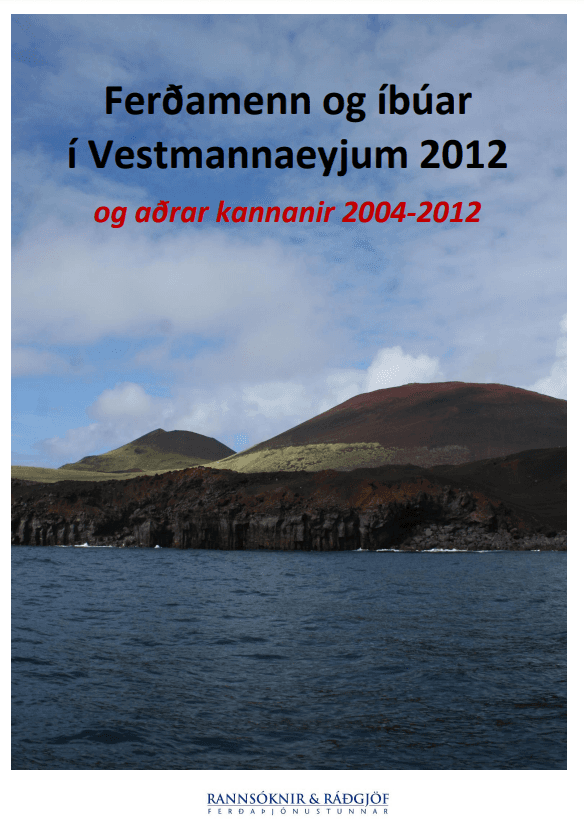 Íbúar og ferðamenn í Vestmannaeyjum 2012