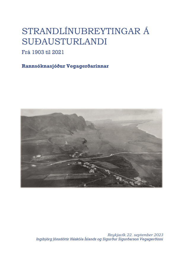 Strandlínubreytingar á Suðausturlandi frá 1903 til 2021