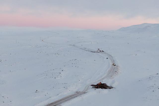 Framkvæmdir á Dynjandisheiði.