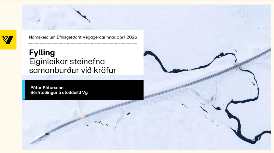 Námskeið um Efnisgæðaritið - fylling