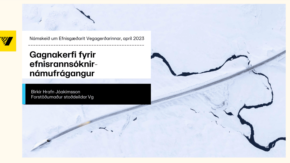 Námskeið um Efnisgæðaritið - gagnakerfi