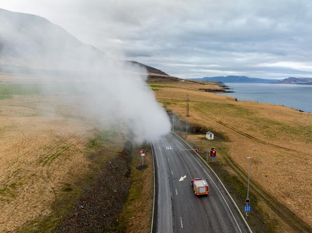 Hvalfjarðargöng, slökkviæfing.