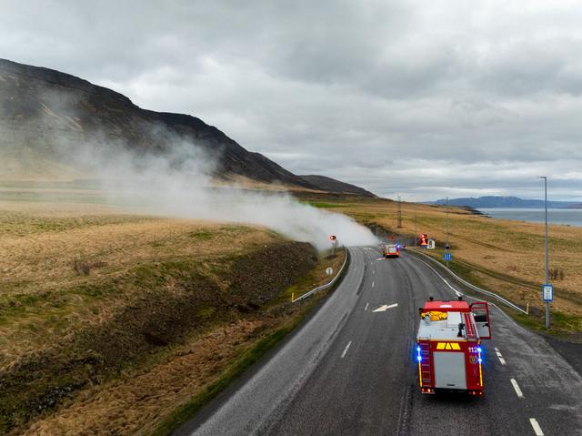 Hvalfjarðargöng, slökkviæfing.