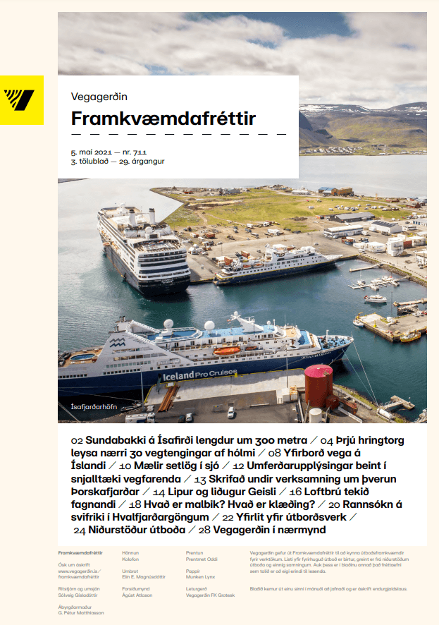 Forsíða framkvæmdafrétta - maí 2021