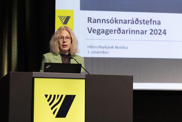 Dr. Svana Helen Björnsdóttir formaður Verkfræðingafélags Íslands var aðalræðumaður ráðstefnunnar. 