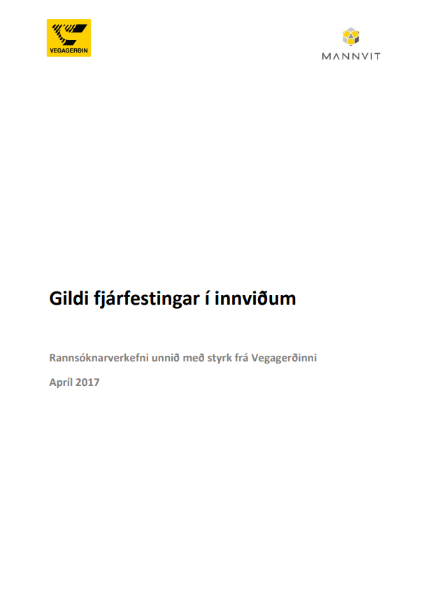 Gildi fjárfestinga í samgönguinnviðum