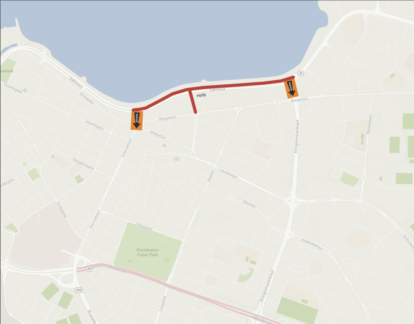 Laugardaginn 26. október verður Sæbraut lokuð milli Kringlumýrarbraut og Snorrabraut frá klukkan 8:00 til 13:00 á meðan tökur standa yfir. Katrínartún verður lokað allri umferð milli klukkan 8:00 og 18:00.