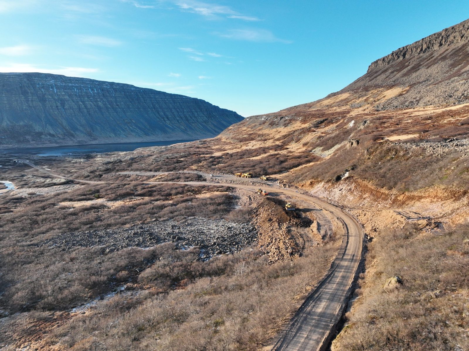 Framkvæmdir fóru vel af stað eftir áramótin.